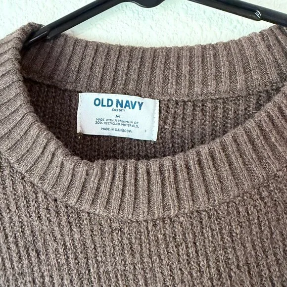 Old Navy SoSoft Textured Knit Crewneck Tunic Sweater - Picture 3 of 4